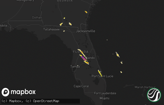 Hail map preview on 04-25-2023