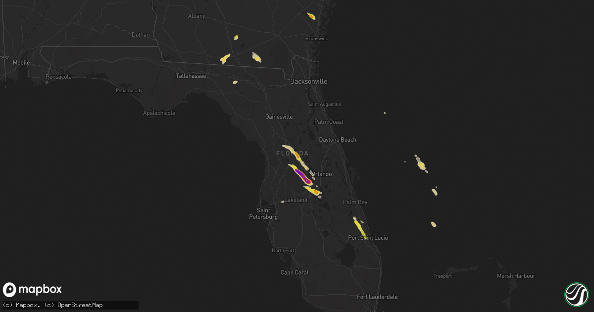 Hail map on April 25, 2023