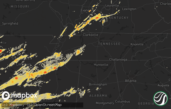 Hail map preview on 04-26-2011