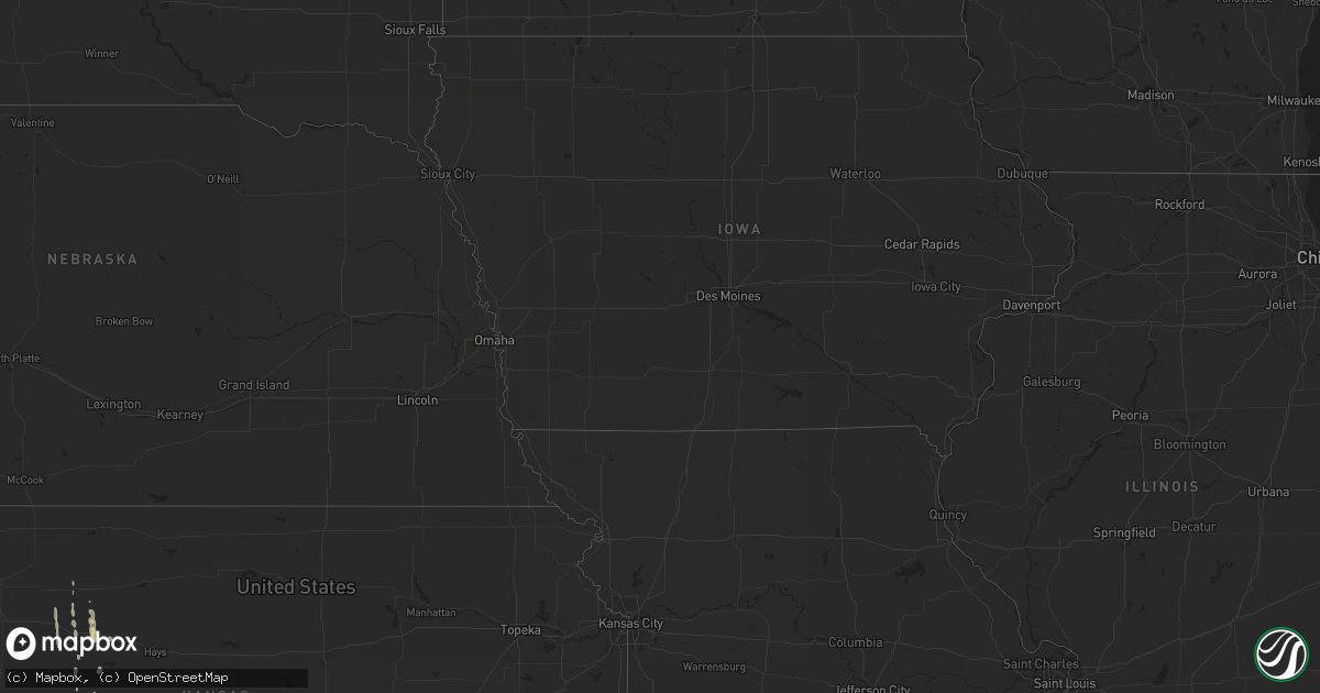 Hail map on April 26, 2012