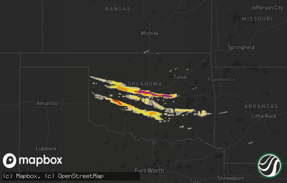 Hail map preview on 04-26-2013