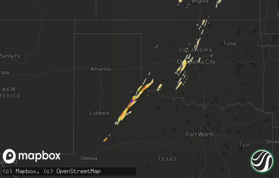 Hail map preview on 04-26-2014