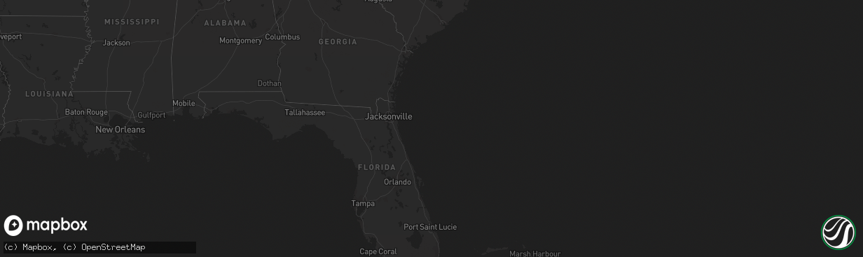 Hail map on April 26, 2018