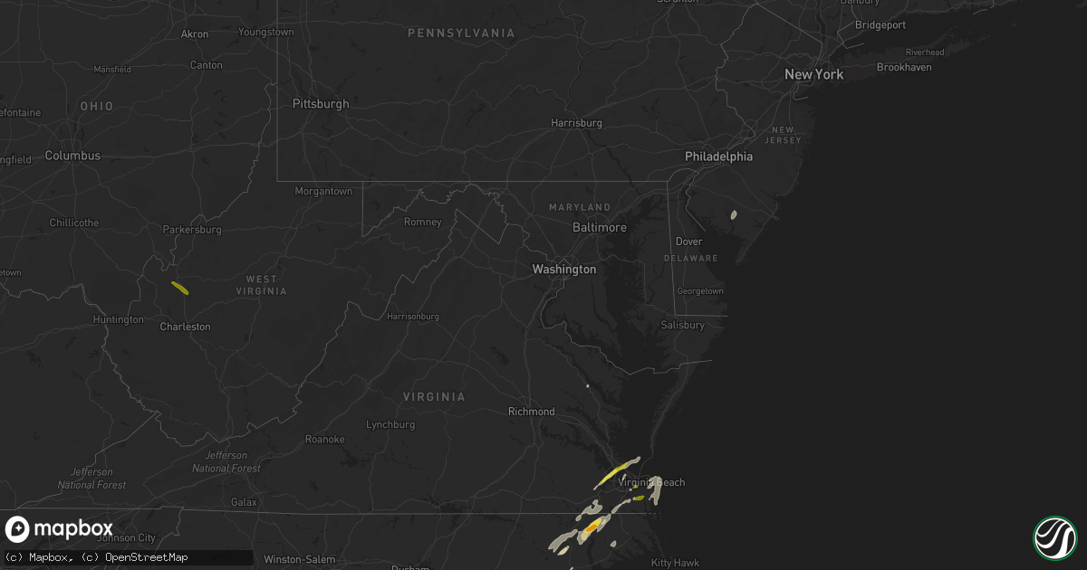 Hail map in Maryland on April 26, 2019