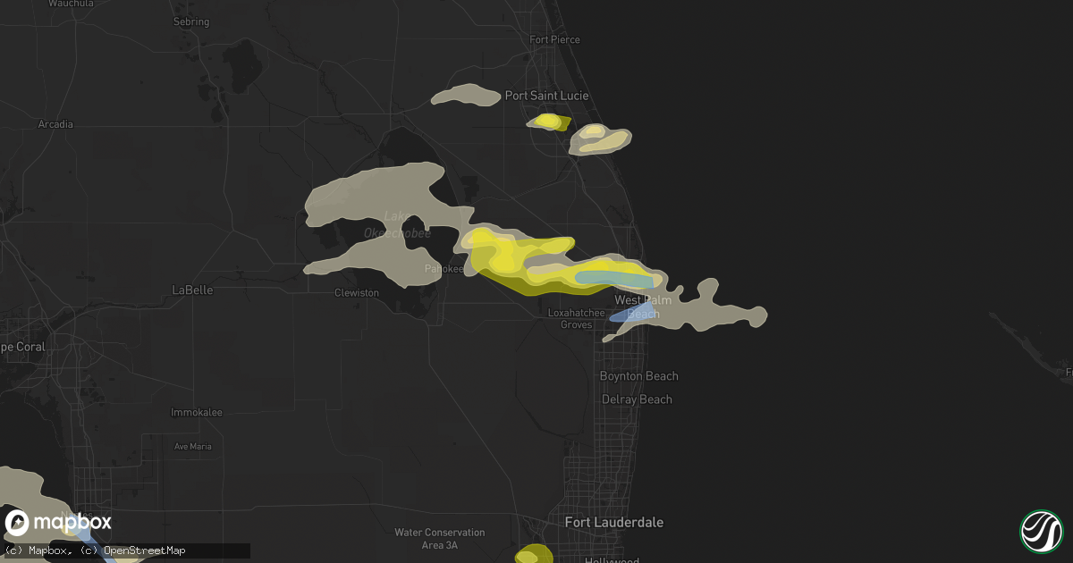Hail map in Loxahatchee, FL on April 26, 2020