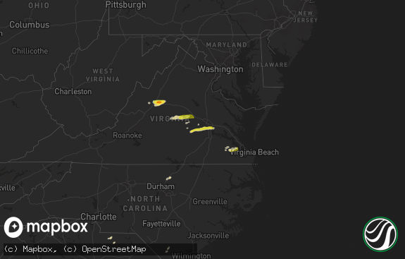 Hail map preview on 04-26-2022