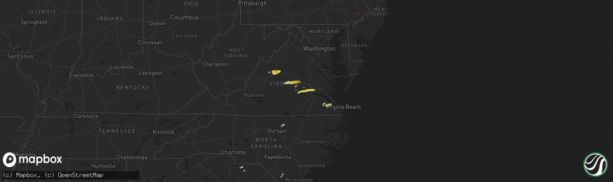 Hail map on April 26, 2022