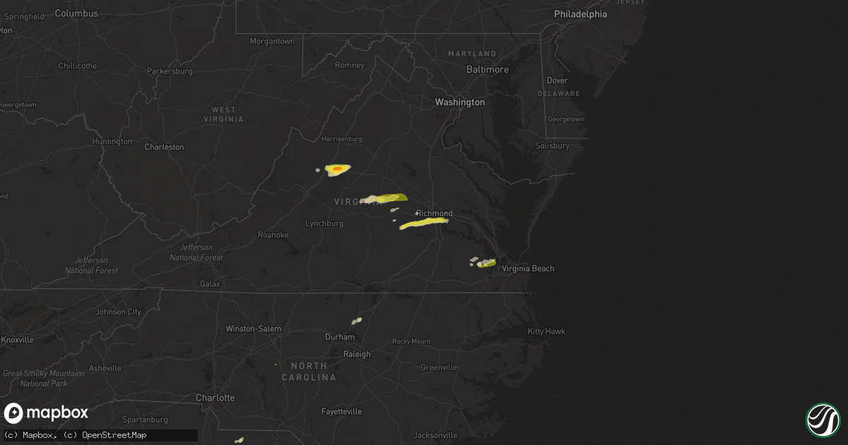 Hail map on April 26, 2022