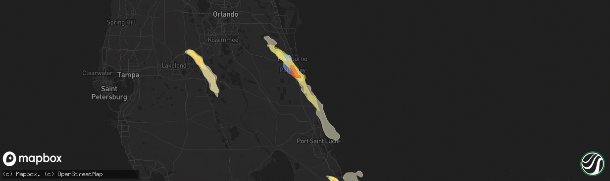 Hail map in Sebastian, FL on April 26, 2023