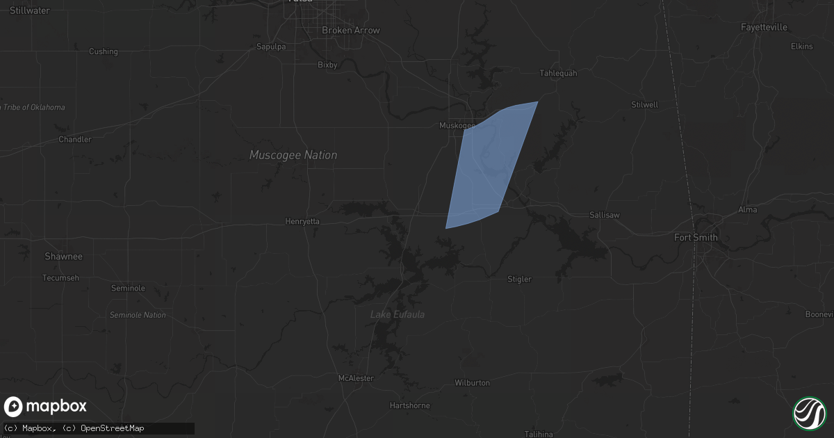 Hail map in Checotah, OK on April 26, 2024