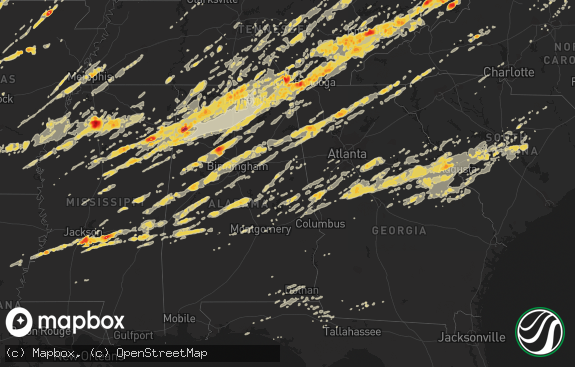 Hail map preview on 04-27-2011