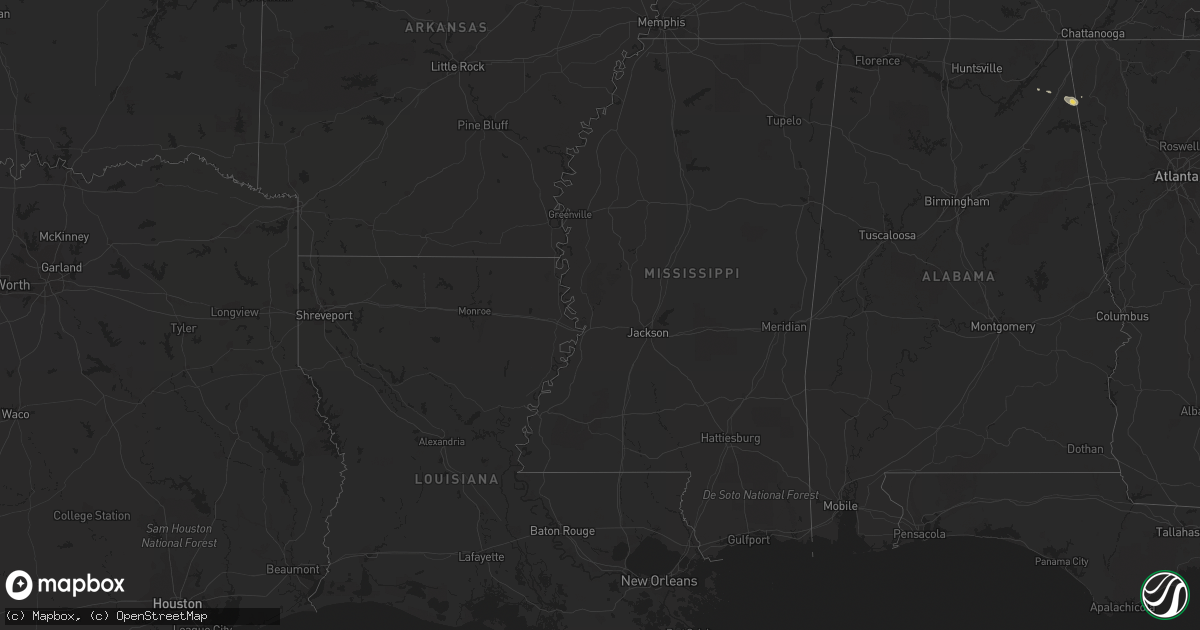 Hail map on April 27, 2012