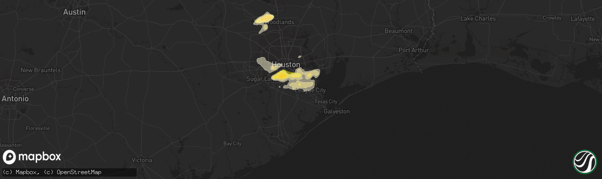 Hail map in Friendswood, TX on April 27, 2013