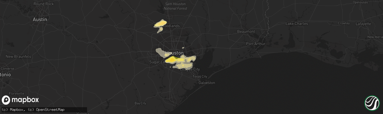 Hail map in La Porte, TX on April 27, 2013