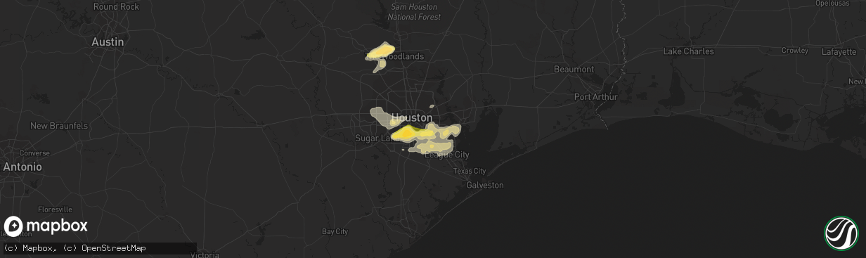 Hail map in Pasadena, TX on April 27, 2013