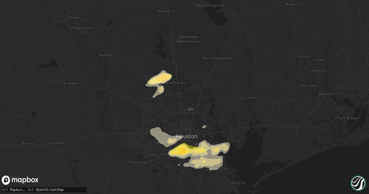 Hail map in Spring, TX on April 27, 2013