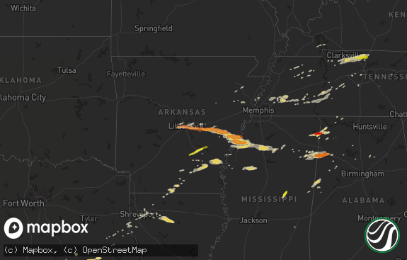 Hail map preview on 04-27-2013