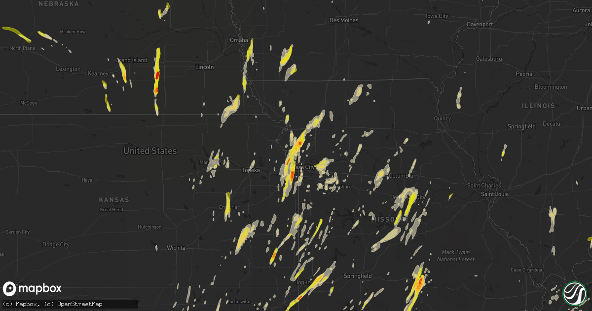 Hail map on April 27, 2014