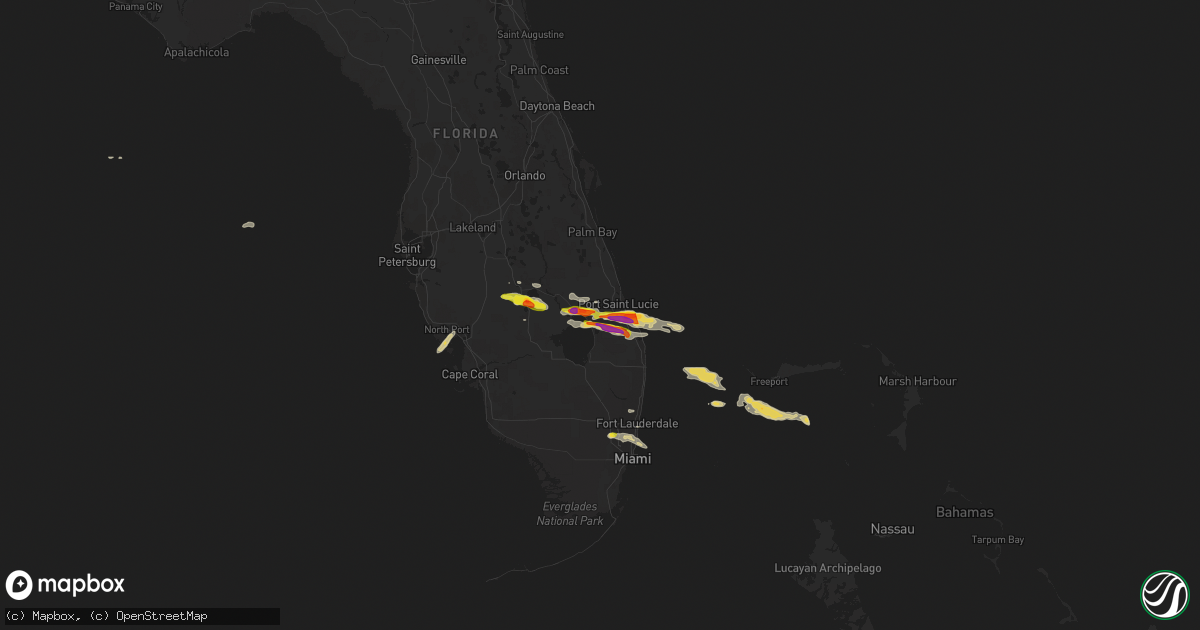 Hail map on April 27, 2015