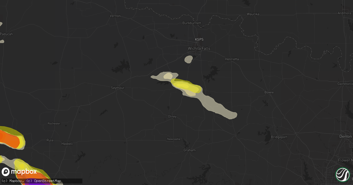 Hail map in Archer City, TX on April 27, 2019