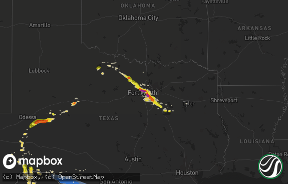 Hail map preview on 04-27-2020