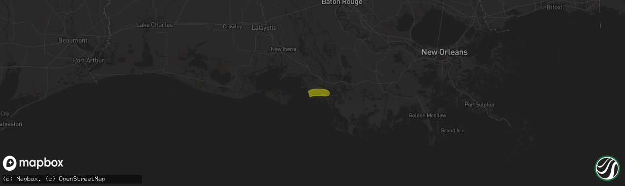 Hail map in Baker, FL on April 27, 2023