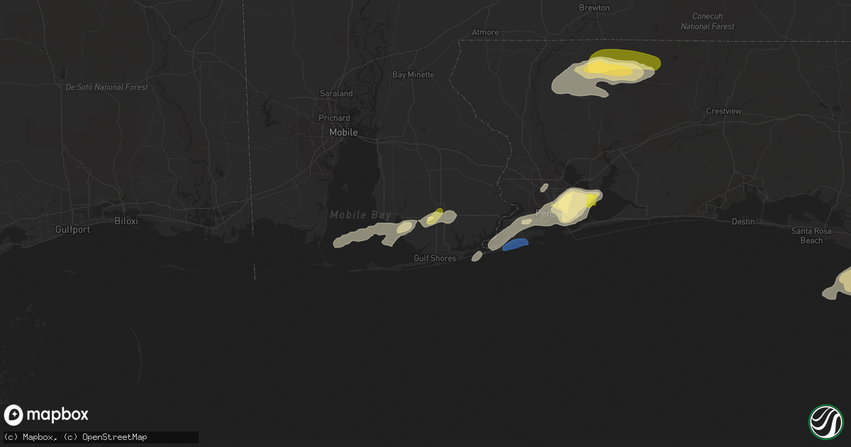 Hail map in Foley, AL on April 27, 2023