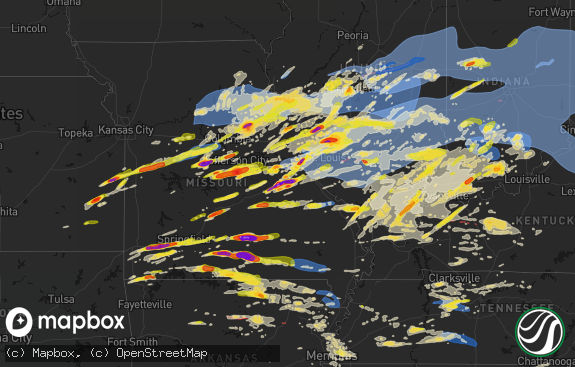 Hail map preview on 04-27-2026