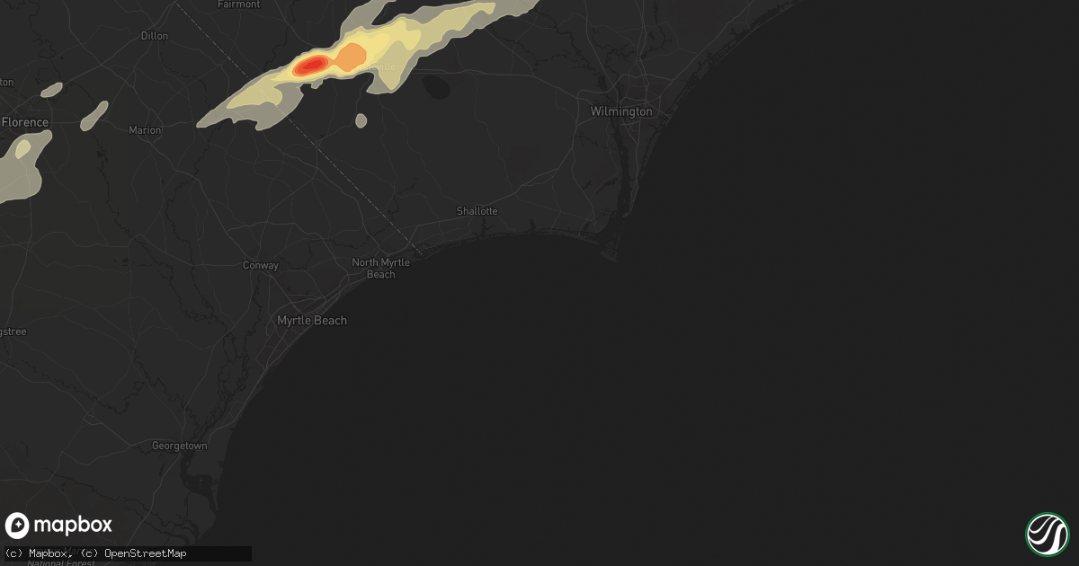 Hail map in Chadbourn, NC on April 28, 2011