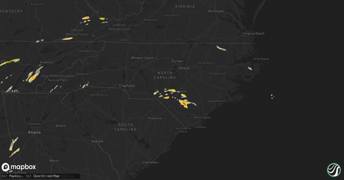 Hail map on April 28, 2014