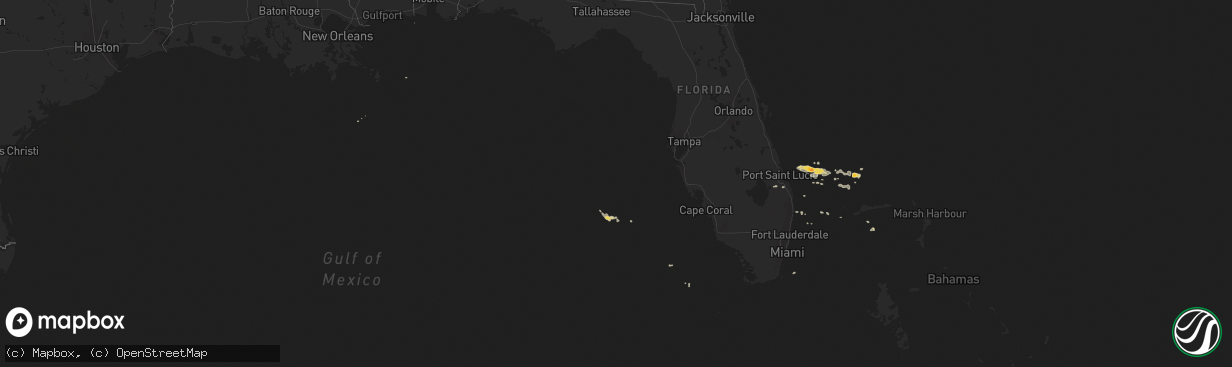 Hail map on April 28, 2015