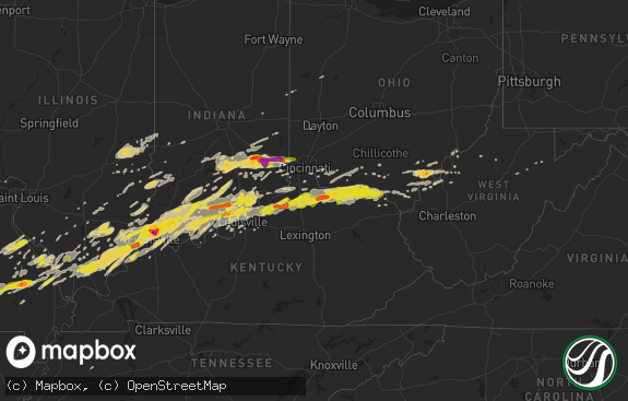 Hail map preview on 04-28-2017