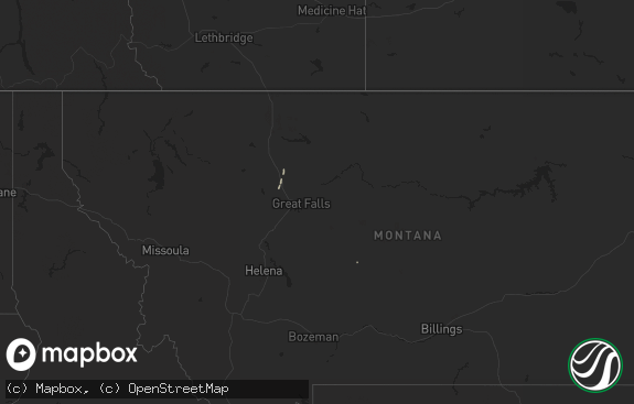Hail map preview on 04-28-2018