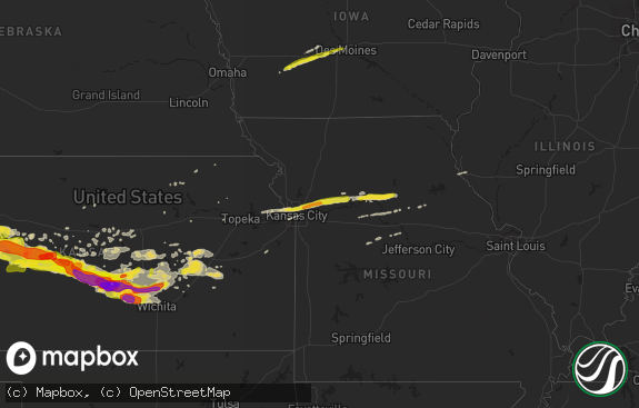 Hail map preview on 04-28-2019