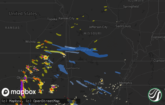 Hail map preview on 04-28-2020