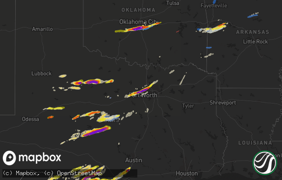 Hail map preview on 04-28-2021