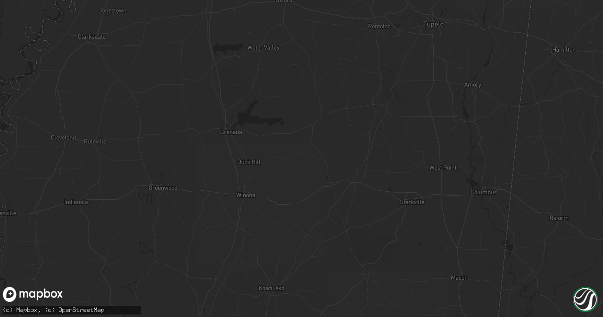 Hail map in Evant, TX on April 28, 2023