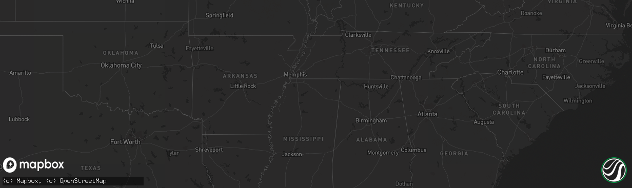 Hail map in Florida on April 29, 2011