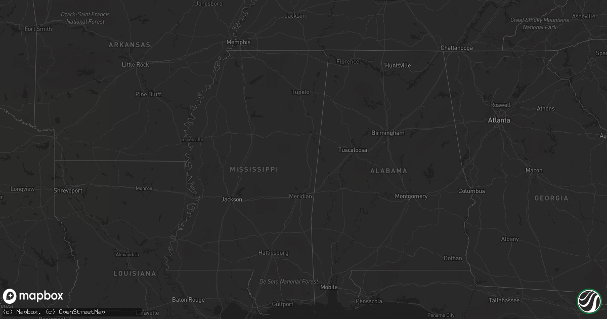 Hail map on April 29, 2011