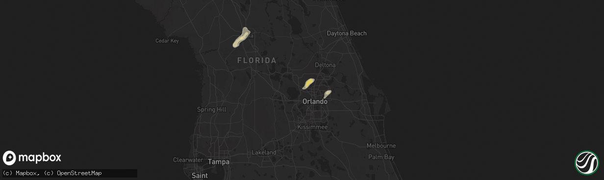 Hail map in Apopka, FL on April 29, 2013