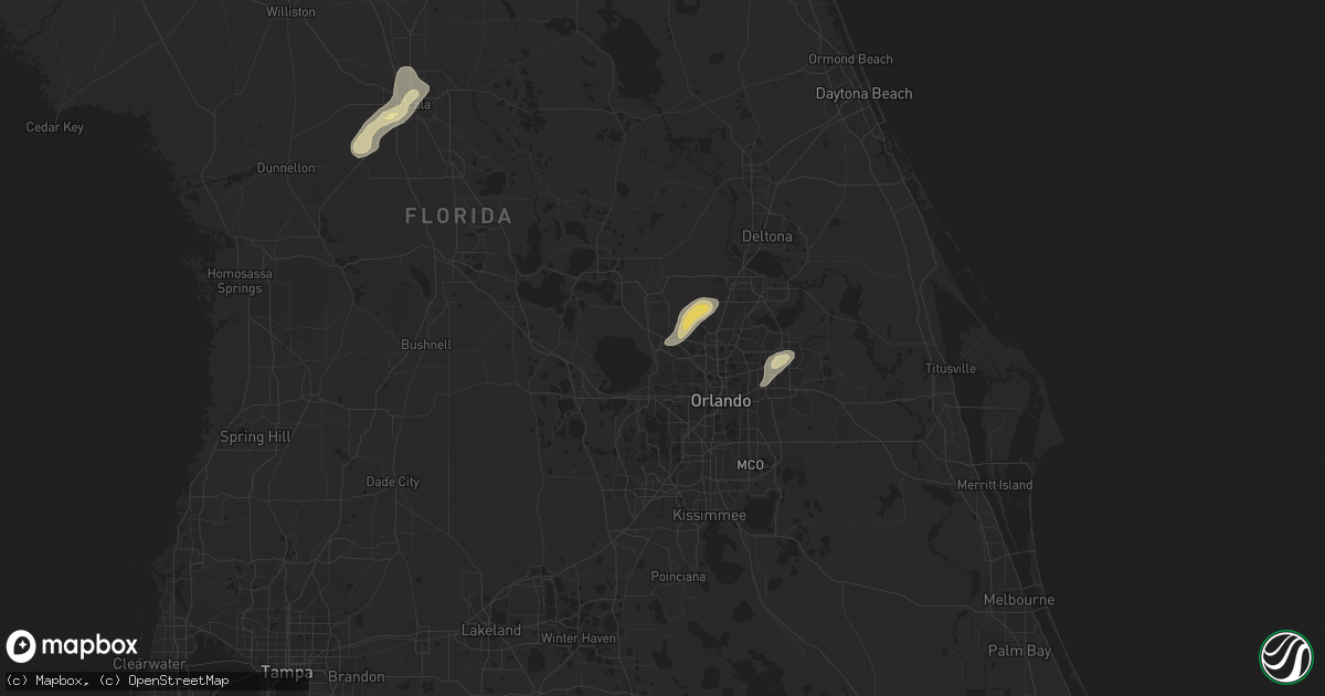 Hail map in Apopka, FL on April 29, 2013