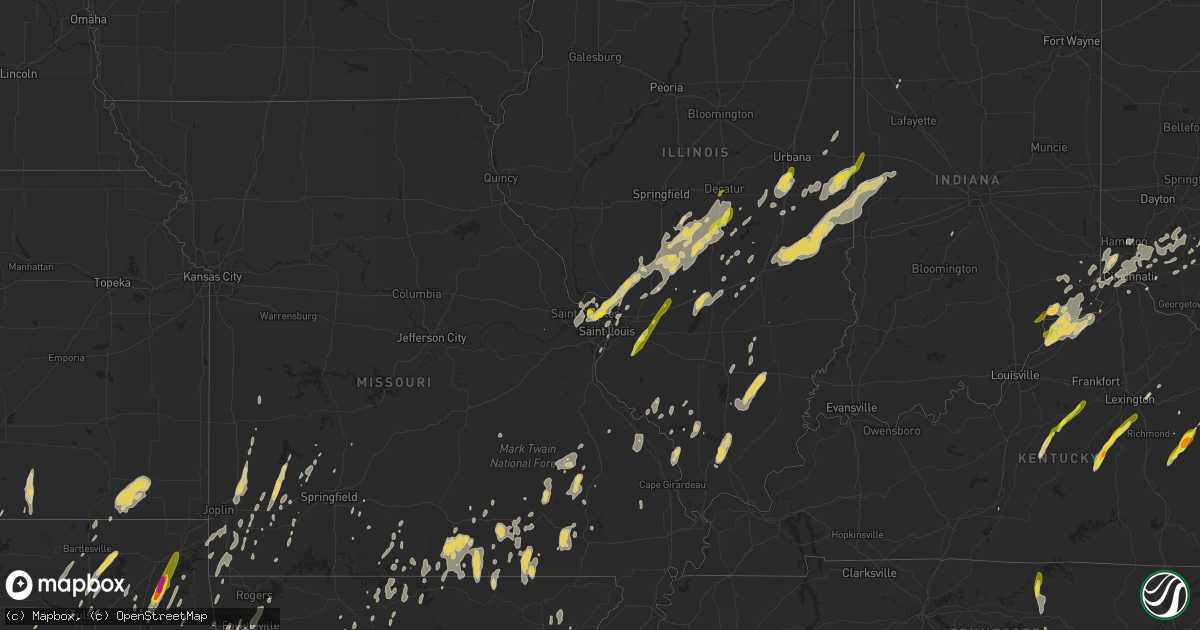 Hail map on April 29, 2017