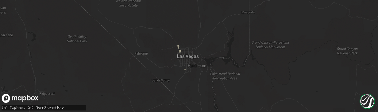 Hail map in Las Vegas, NV on April 29, 2019