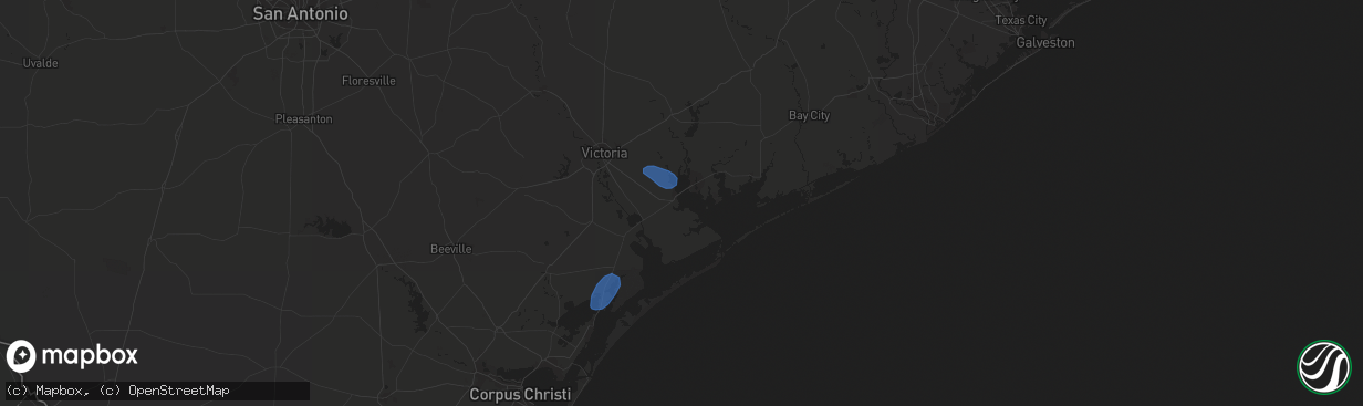 Hail map in Port Lavaca, TX on April 29, 2020