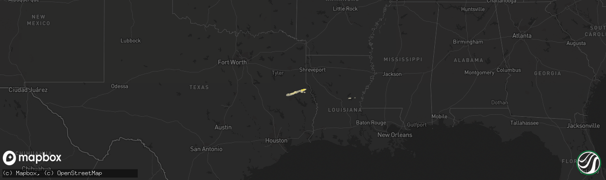 Hail map on April 29, 2021