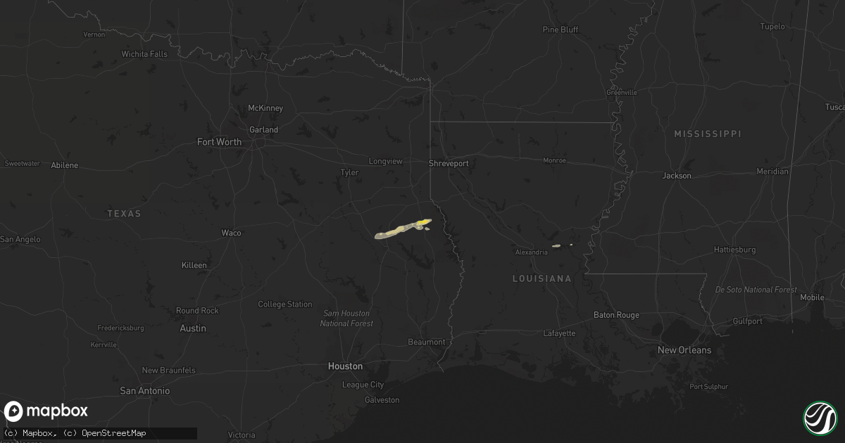 Hail map on April 29, 2021