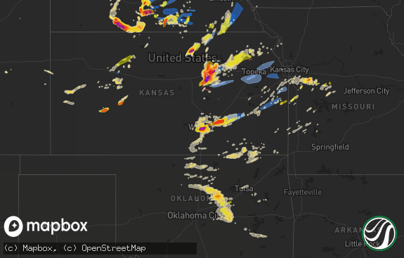 Hail map preview on 04-29-2022