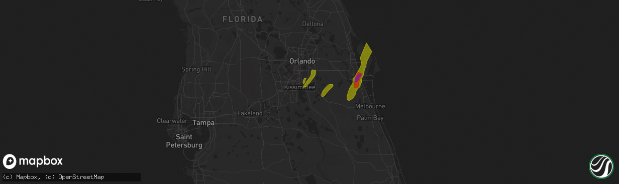 Hail map in Saint Cloud, FL on April 29, 2023