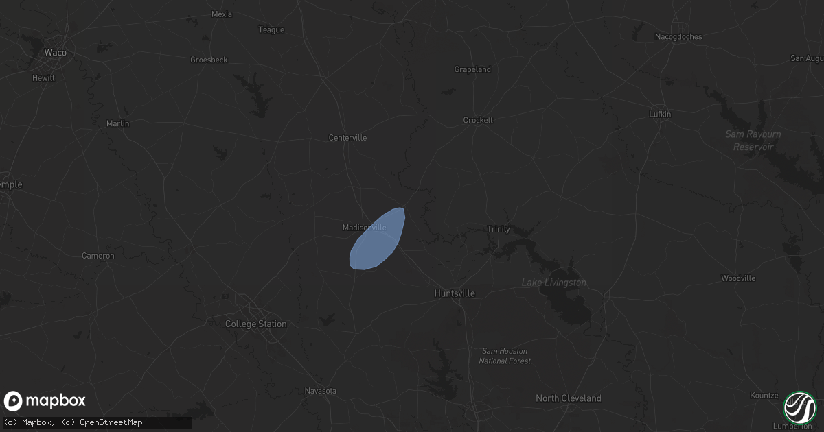 Hail map in Midway, TX on April 29, 2024