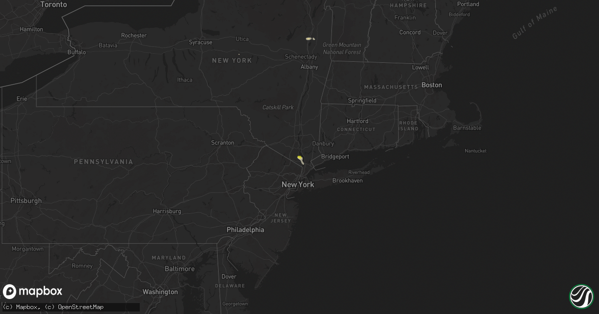 Hail map on April 29, 2024